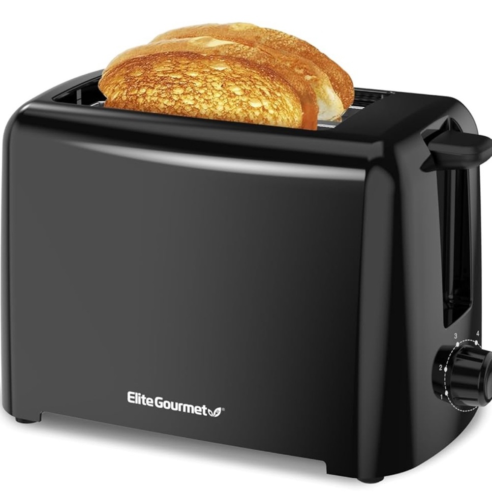 Elite Gourmet Black Toaster